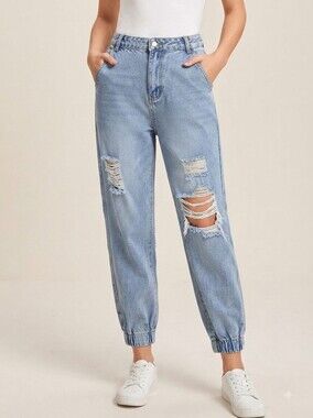 SHEIN Relaxed Fit Harem Style Jeans